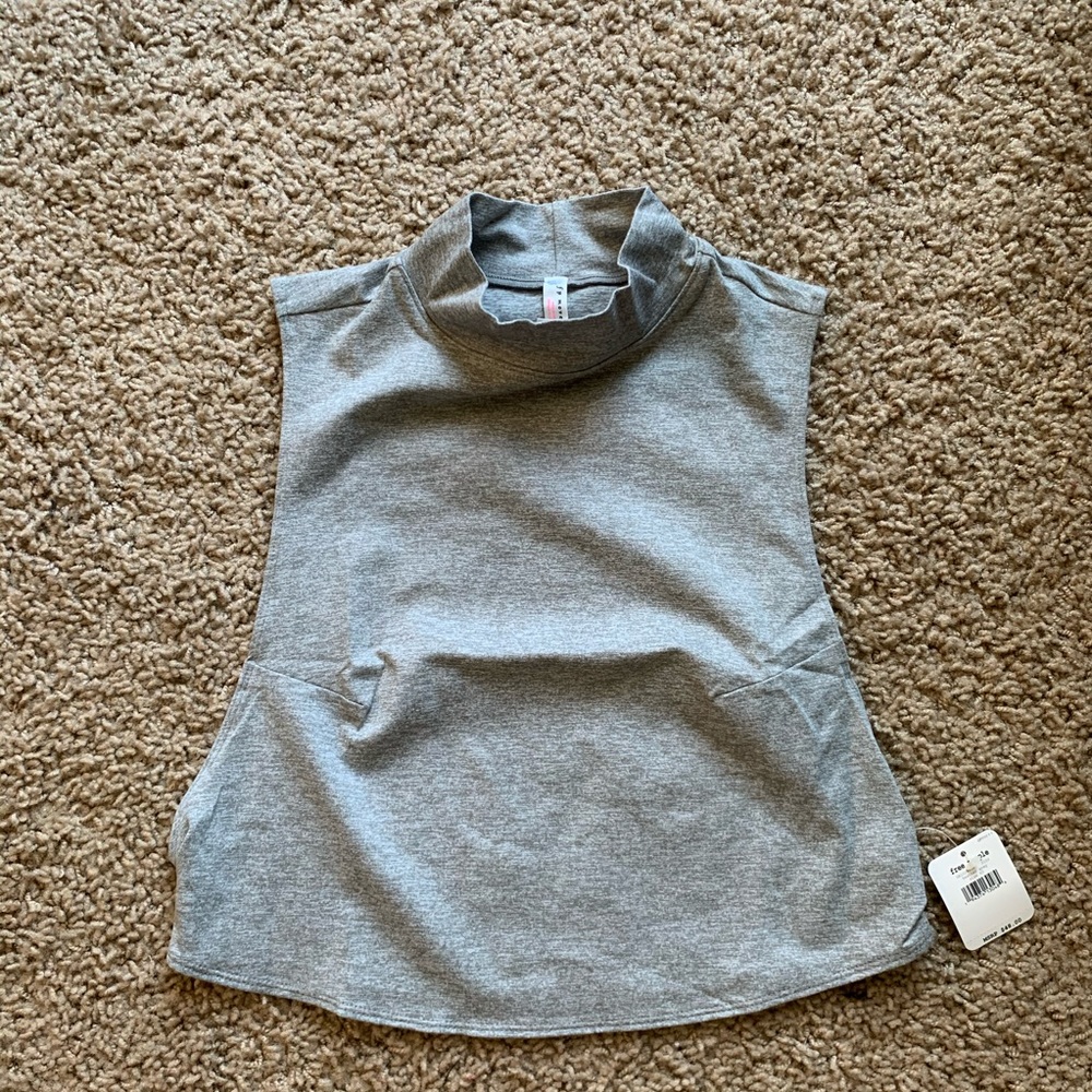 Free People High Mock Neck Tank Crop Bright Lights - Picture 3 of 6